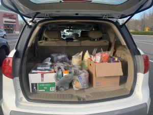 Car full of food