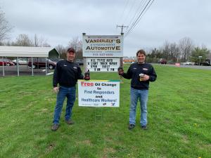 Free Oil Change sign